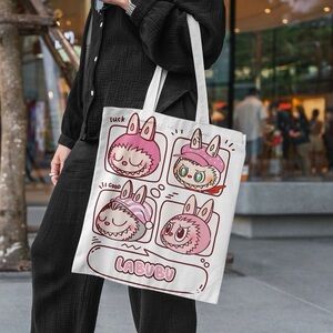 New Labubu Canvas Tote Bag